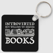 Introverted maar de bereidheid om Boeken te bespre Sleutelhanger (Achterkant)