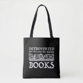 Introverted maar de bereidheid om Boeken te bespre Tote Bag (Voorkant)