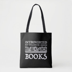 Introverted maar de bereidheid om Boeken te bespre Tote Bag