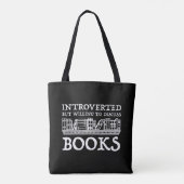 Introverted maar de bereidheid om Boeken te bespre Tote Bag (Achterkant)