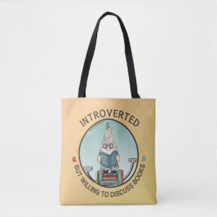 Introverted maar de bereidheid om Boeken te bespre Tote Bag