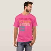 Introverted maar de bereidheid om het Duiken Scuba T-shirt (Voorkant volledig)
