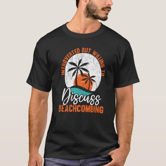 Introverted maar de bereidheid om het slaan te bes t-shirt (Voorkant)