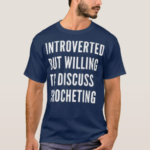 Introverted maar het Factureren om het snijden te  T-shirt