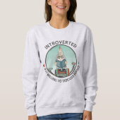 Introverted maar het koelen om Boeken T-shirt te b (Voorkant)