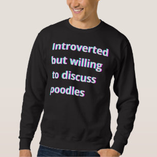 Introverted maar het koelen om spuit te bespreken trui