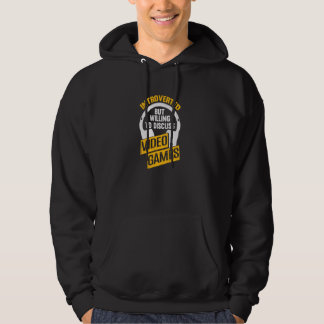 Introverted maar het willen videospellen bespreken hoodie