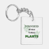 Introverted maar het Willing om de Sleutelhanger v (Voorkant Links)
