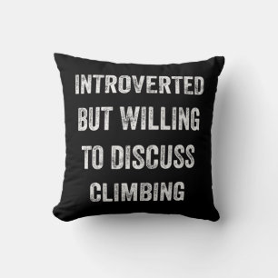 Introverted, maar wel bereid om te discussiëren ov kussen