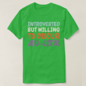 Introverted maar Willing om Jiujitsu Lover te besp T-shirt (Design voorkant)
