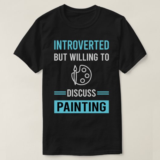 Introverted Painting T-shirt (Design voorkant)