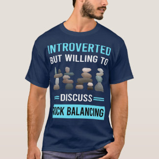 Introverted Rock Balancing Stone Stones Rocks Stac T-shirt