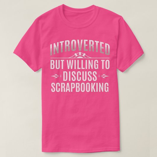 Introverted Scrapbooking Lovers Premium T-shirt (Design voorkant)