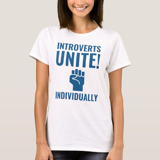 Introverteer verenigt t-shirt (Voorkant)