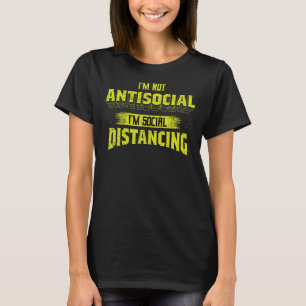 Introverten Ik ben niet asociaal Ik ben sociaal af T-shirt