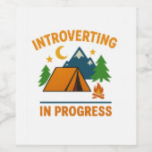 Introverten in uitvoering | Etiket aangepaste wijn (Enkel label)