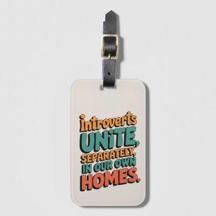 Introverten verenigen zich... In ons eigen huis Ba Bagagelabel