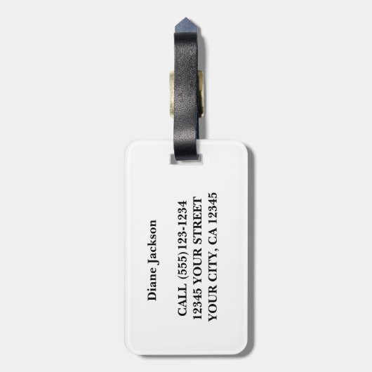 Introverten verenigen zich... In onze eigen huizen Bagagelabel (Achterkant verticaal)