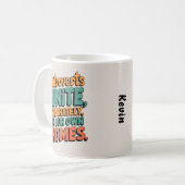 Introverten verenigen zich... In onze eigen huizen Koffiemok (Voorkant links)