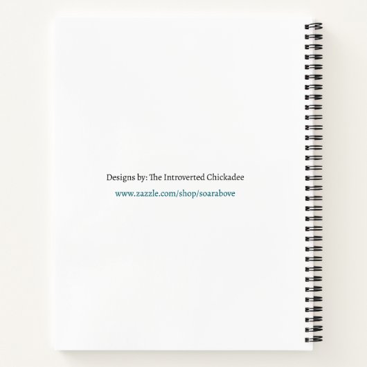 Introverten verenigen zich... In onze eigen huizen Notitieboek (Achterkant)