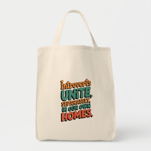 Introverten verenigen zich... In onze eigen huizen Tote Bag (Voorkant)