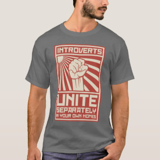 Introverten verenigt u afzonderlijk in uw eigen hu t-shirt