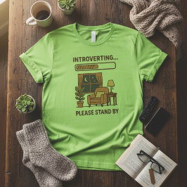 Introverteren Even Stil Gestaan Grappig Knus T-Shi T-shirt