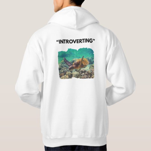 Introverting Hoodie with Turtle Symbol  (Achterkant)