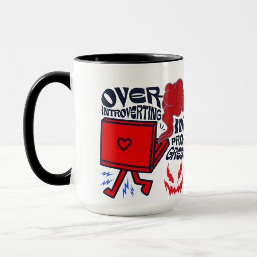 Introverting in Progress Coffee Mok | Grappige mok (Links)