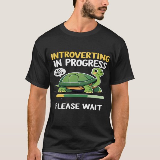 Introverting in Progress T-Shirt – Funny Loading (Voorkant)
