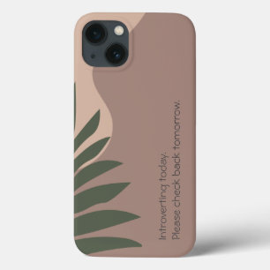 Introverting vandaag Smartphone Hoesje met minimal