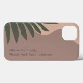 Introverting vandaag Smartphone Hoesje met minimal (Achterkant (horizontaal))