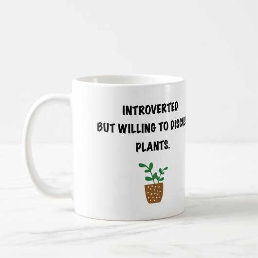 Introverts en planten koffiemok (Links)
