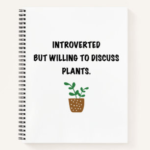 Introverts en planten notitieboek