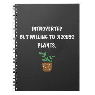 Introverts en planten notitieboek