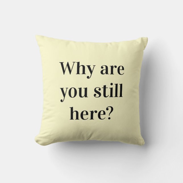 Introvert's grappige gooipijp kussen (Voorkant)