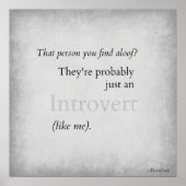Introverts! Poster (Voorkant)