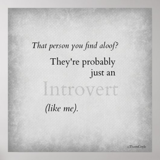 Introverts! Poster (Voorkant)