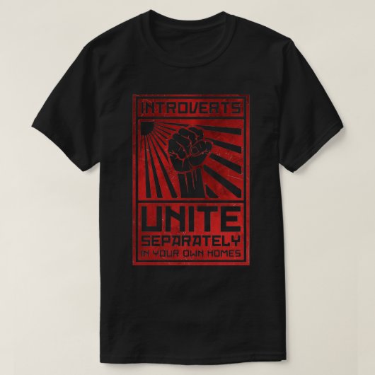 Introverts Unite 13 T-shirt (Design voorkant)