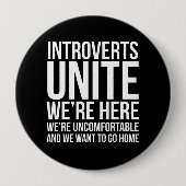 Introverts Unite Button (Voorkant)