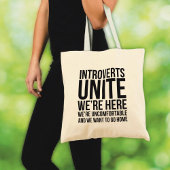 Introverts Unite Canvas tas