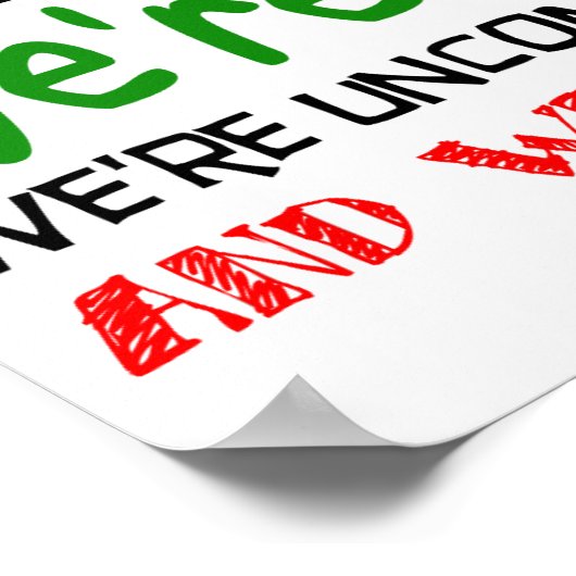 Introverts Unite Funny Poster Sign (Hoek)