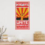 Introverts Unite Poster (Keuken)