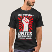 Introverts Unite T Antisocial Introvert T-shirt (Voorkant)