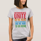INTROVERTS UNITE T-Shirt (Voorkant)