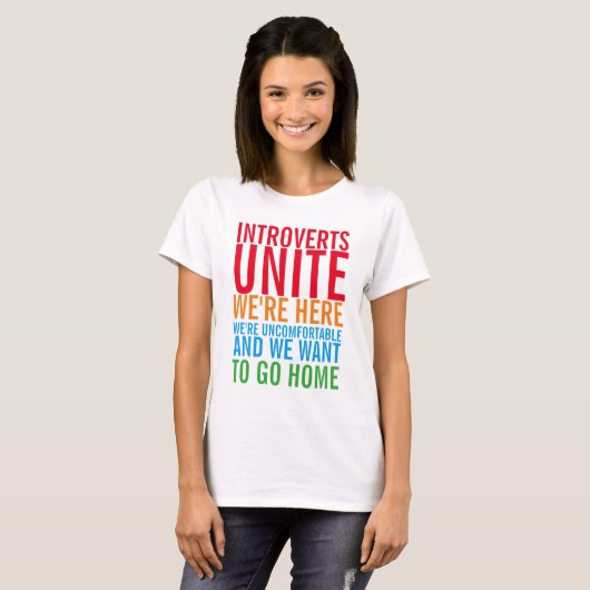 INTROVERTS UNITE T-Shirt (Voorkant volledig)