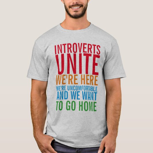 INTROVERTS UNITE T-Shirt (Voorkant)