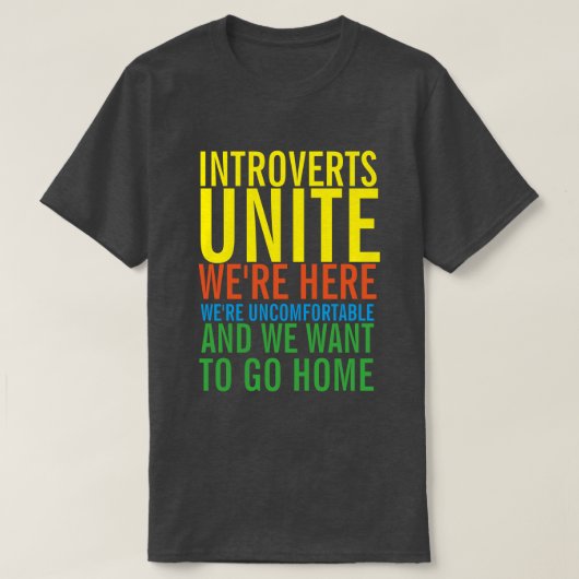 INTROVERTS UNITE T-Shirt (Design voorkant)