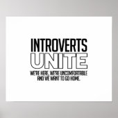 Introverts Unite: We willen naar huis Poster (Voorkant)