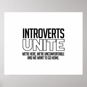 Introverts Unite: We willen naar huis Poster